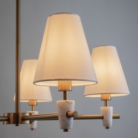 Freya FR5371CL-05BS PIETRA, 495x325x245 mm ceiling lamp, E14, 5x40W, brass color-7
