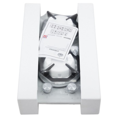Hon surface Maunfeld EGHG.32.2CW/G, gas, 2 burners, white glass color-3