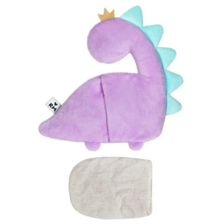 Developing toy "Dino Lavender", with cherry bones, 21 cm-1