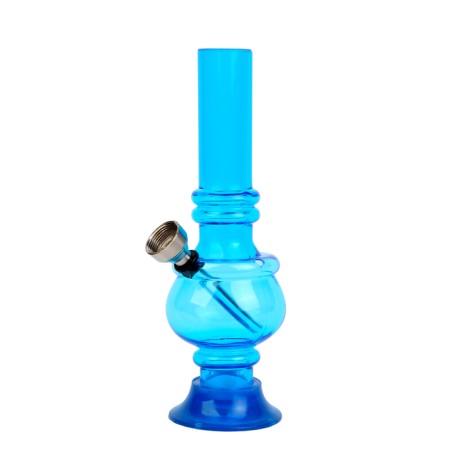 Bong, H-15 cm, "drop", acrylic, blue-1