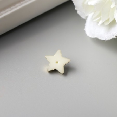 Decor for creativity plastic "Stars" gold set 30 pcs 1.2x1.2 cm-3