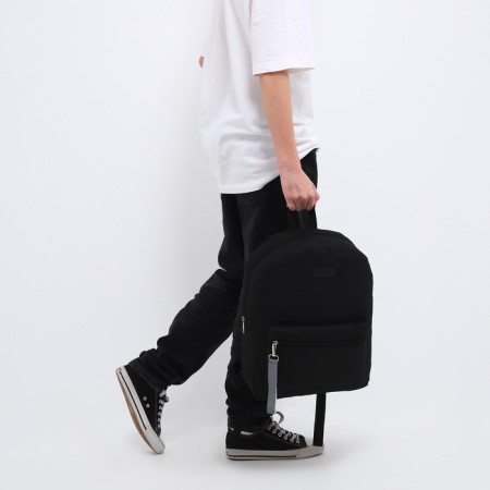 School textile school with a reflective sling, 38x29x11 cm, black-11