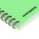 Notepad for spirals A6 80 sheets, cage, Erichkrause "Motion" Plastic Cover Silkography, Blok Offset Beliece 100%, Green