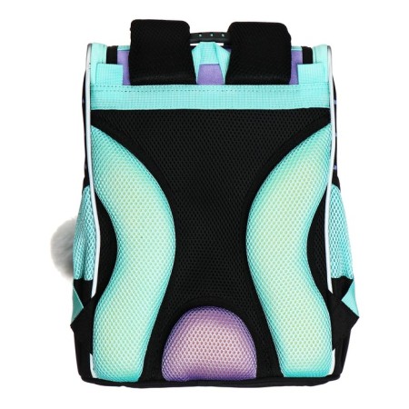 School standard, 33 x 25 x 13 cm, Grizzly, + bag for shoes, black/lilac-5
