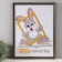 Photo frame plastic "reed" 30x40 cm, brown