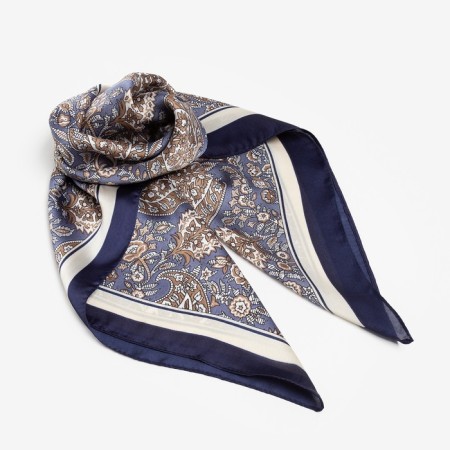 Women's scarf minku rr 70*70 cm, blue color