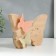 Souvenir Ceramics, wood "Butterfly with small butterflies" 15.9x5.3x21 cm