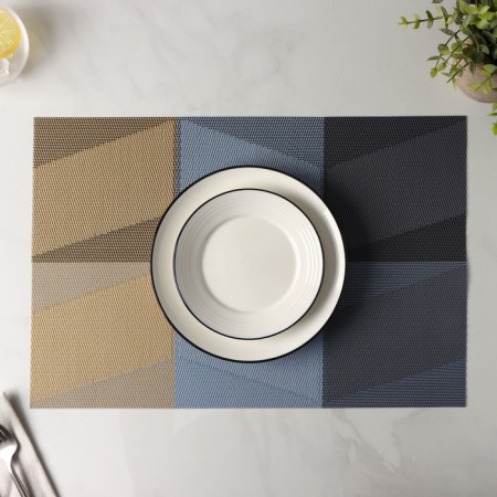 Serving napkin on the table "Powder", 45.5 × 30 cm, color-blue color-4