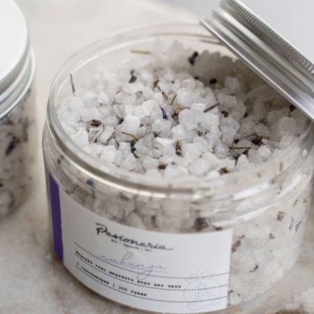 Pasionaria bathtub "lavender", with dried flowers, 300 g