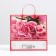 Pink roses package, soft plastic, 29 x 30 cm, 100 μm