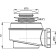 Alcaplast a465 bath siphon, diameter 50 mm