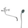 Accoona A7178 bath mixer, two -wound, with shower set, brass, chrome