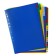 A set of A4 Office-2000 sheets, alphabetical A-I, 20 sheets, colored, plastic 140 μm