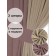 Set of curtains "Canvas", size 200x260 cm, 2 pcs, dusty rose, beige color