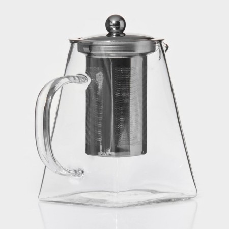 Glass teapot with metal sieve Magistro "Darcy", 950 ml-2
