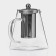 Glass teapot with metal sieve Magistro "Darcy", 950 ml