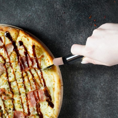 Knife for pizza and dough the share "Assistant", 20 cm, black color-3