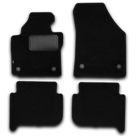 Standard salon mats for Volkswagen Touran automatic transmission 2006-2010, 2010-2015, MV., 4 pcs, textiles