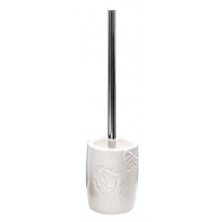 Flower toilet ruff, white color