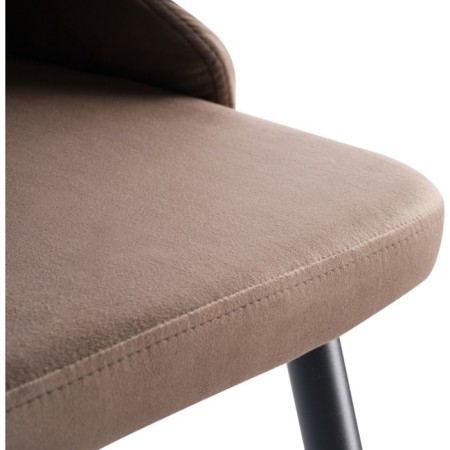 SHEET on the metal frame Narayan Velutto 23 metal/velor, black/brown 47x54x98 cm-6