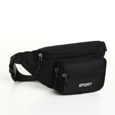 Board belt on lightning, 2 external pockets, black color
