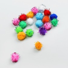 A set of textile parts for the decor 