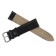 Watch strap, 22 mm, eco-leather, L-20 cm, black