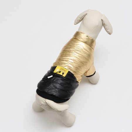 Dog jacket "Cosmonaut", size 16, black-gold (DS 40, Osh 34, OG 48 cm)-2