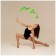 Ribbon for rhythmic gymnastics with a stick Grace dance, 4 m, green color