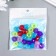 Beads for creativity plastic "Crystal ring with faces" matte 20 grams 0.8x1.4x1.4 cm