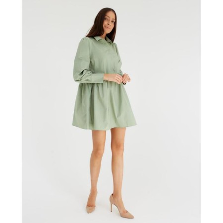 Dress summer female mist size 48, olive color