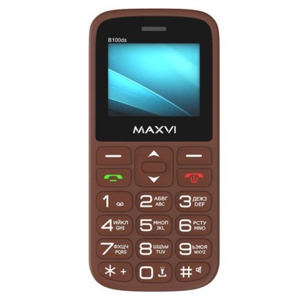 Cell phone Maxvi B100 DS Brown-2