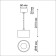 Libeline LED IP20 12W down + 3W up, wire 2 m