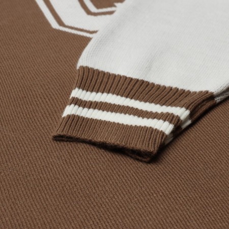 Jumper female, brown color, size One size (42-44)-3