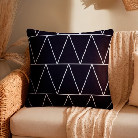 Pillowcase decorative Ethel Geometry "Zigzagi" 40x40 cm, velor