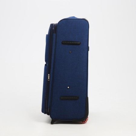 Big suitcase 28 ", a lightning department, code castle, 3 wheels, 2 external pockets, blue color-2