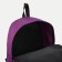 Youth backpack on lightning from textiles, external pocket, purple color
