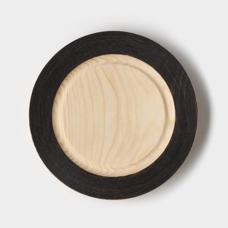 Wooden plate MAGISTRO, 21 cm, from a single cedar massif-3