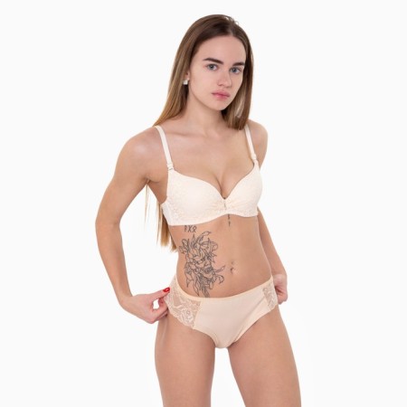 Cowards women's thongs, beige color, size 44-1