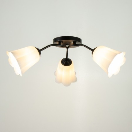 Chandelier "Online" (Flower) 3x15W E27 Model: BR 00234 Black/White-1