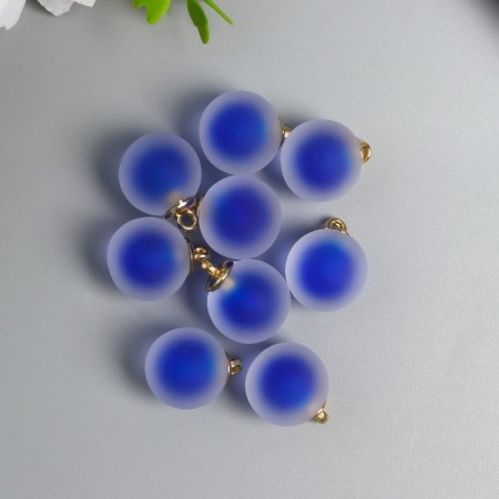 Acrylic Sharl Suspension "Matte Blue 2,1x1.6 cm-1