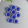 Acrylic Sharl Suspension "Matte Blue 2,1x1.6 cm