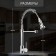Kitchen mixer Zein Z3824, one -leaf, flexible surplus on the spring, aerator 2 mode, chrome