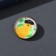 Set of keychain and icon "chicken" 6x11 cm