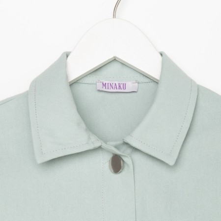 Minaku: Casual Collection Kids shirt, mint color, height 140-5