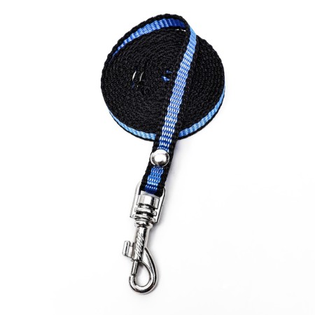 Kapronic leash, 1.6 m x 1 cm, black-blue-1