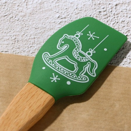 Set of confectionery "New Year's sweets", forms for cookies 4 pcs, spatula 1 pcs-7
