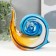 Suvenir glass "Snail" 13x11.5 cm