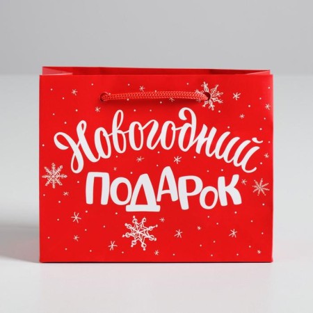 Laminated horizontal "New Year gift", s 5.5 cm x 15 cm x 12 cm, New Year-1