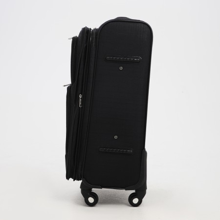 Small suitcase 24 "on lightning, code castle, with extension, black color-3